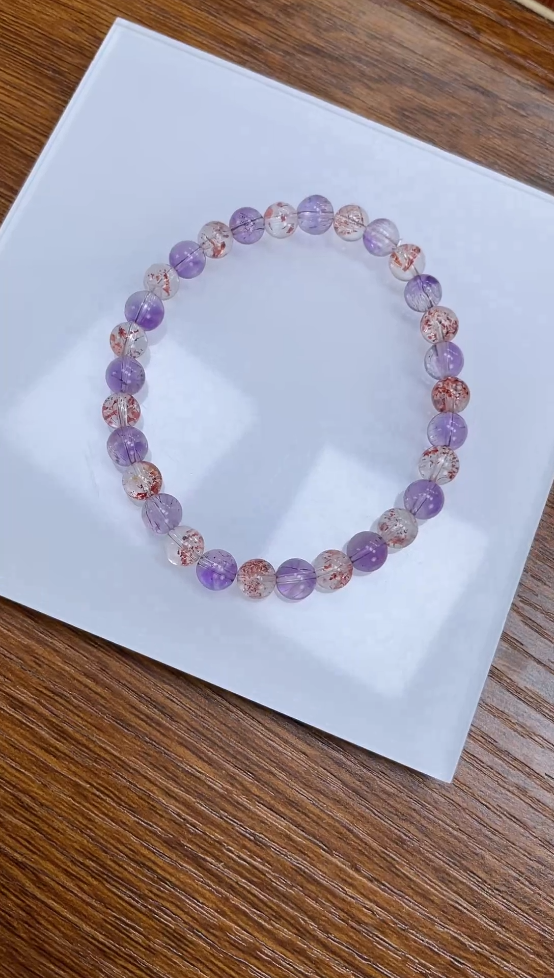 【闪购商品】水晶手链未镶嵌天然超七6mm多样性发一