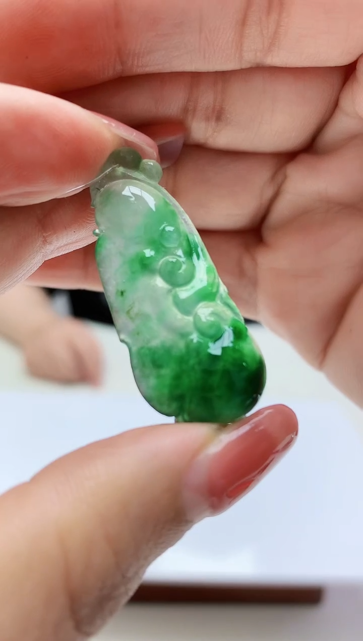 定制翡翠未镶嵌888xm-毛货如意16