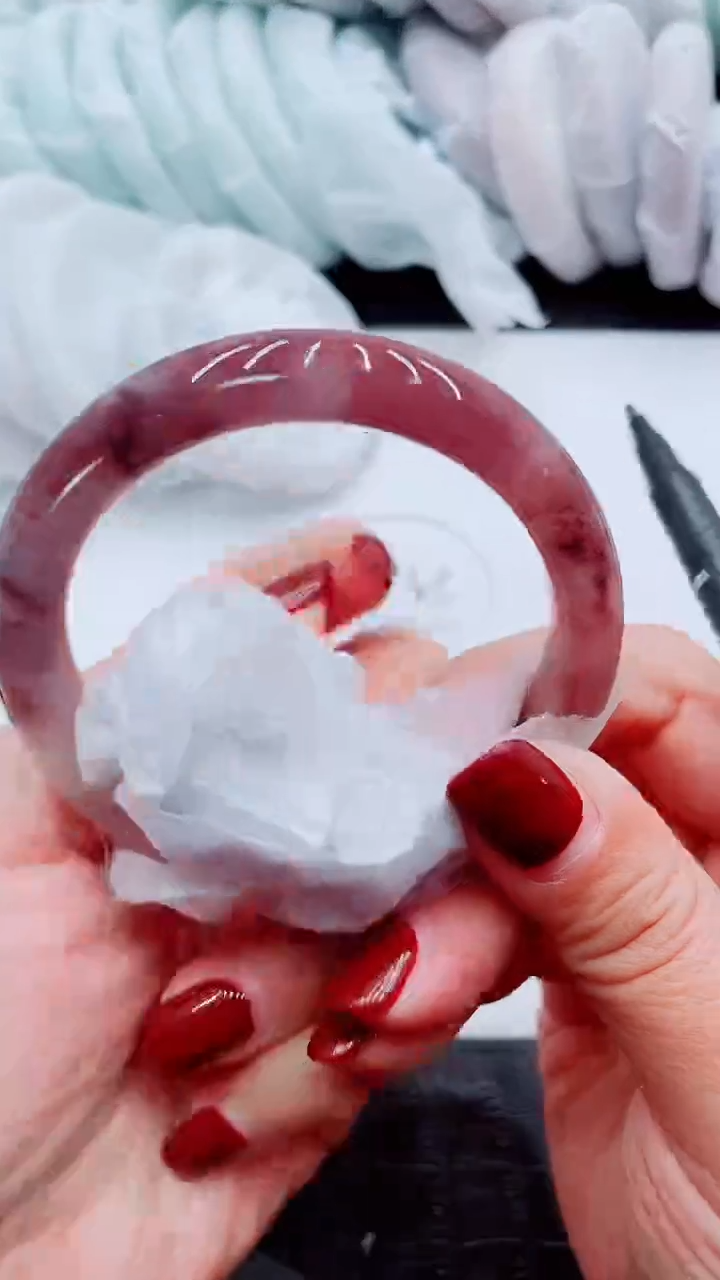 【闪购商品】石英质玉手镯未镶嵌T72-57-58