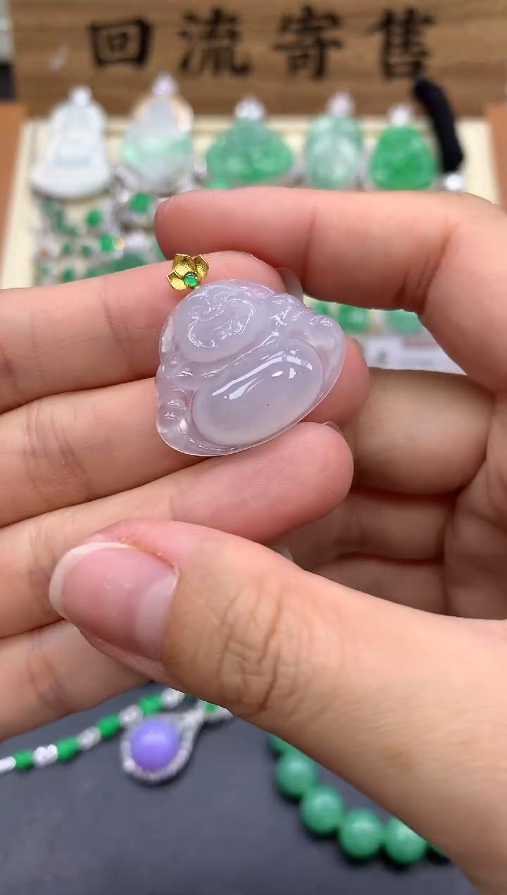 【闪购商品】翡翠颈饰18K金镶嵌174-中国好珍宝