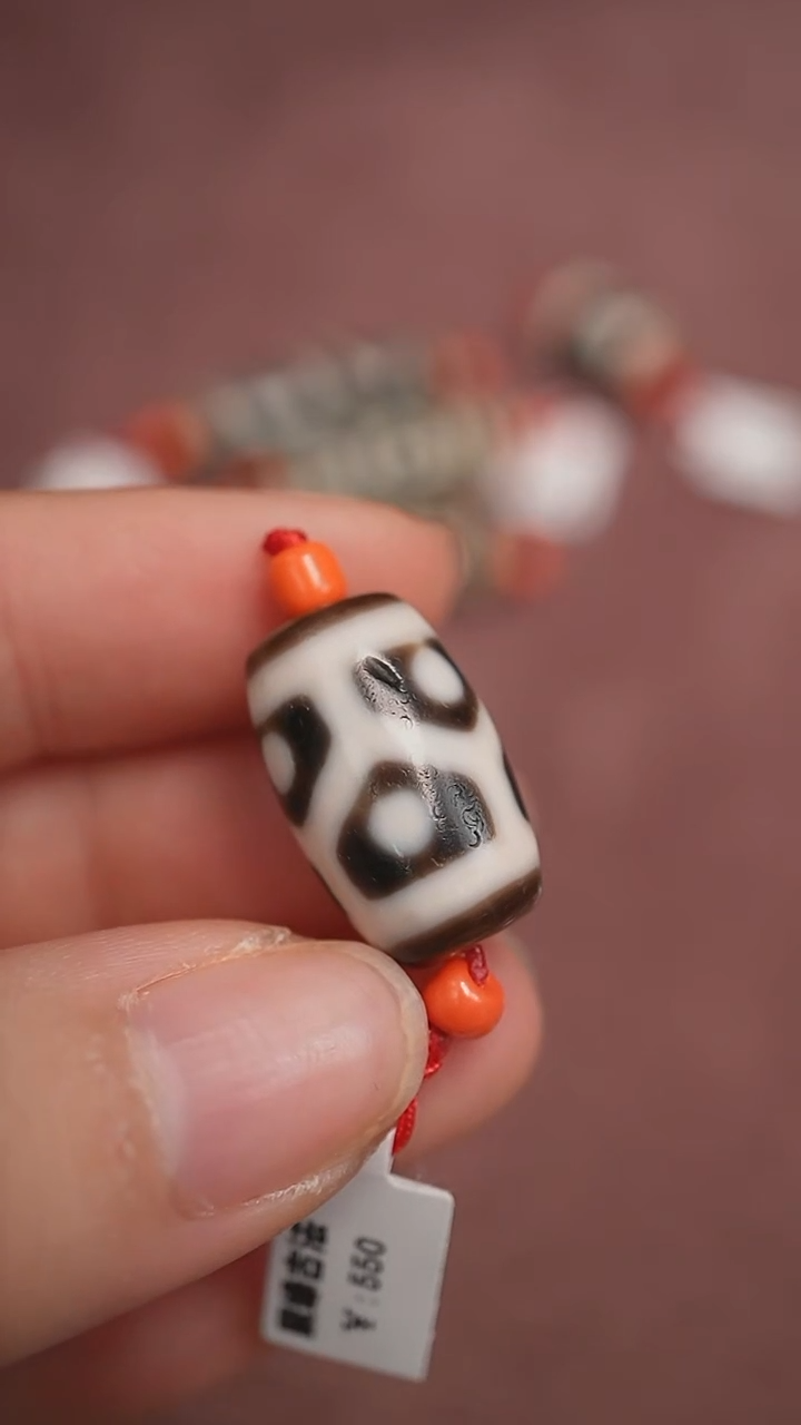 未镶嵌颈饰玛瑙/玉髓蚀花玛瑙珠定制编绳