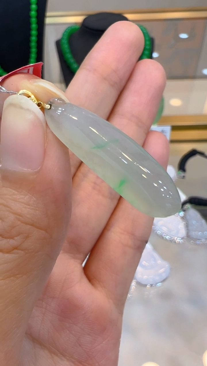 翡翠18K金镶嵌吊坠(不含链)多样性团购发一件