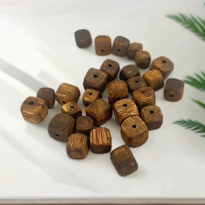 DIY文创奇楠沉香方糖珠单珠散珠单颗沉香棋楠电白沉香天然老料