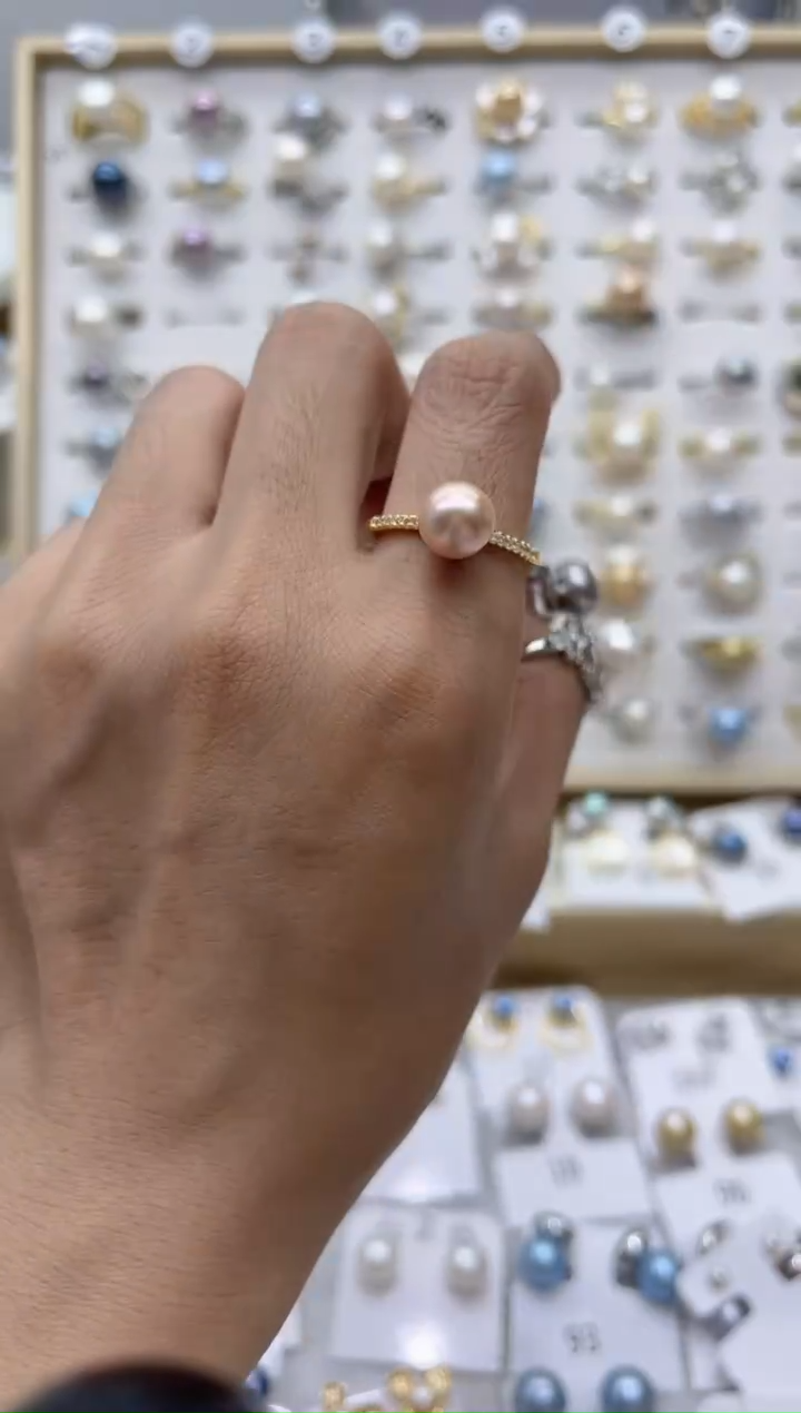 【闪购商品】淡水珍珠戒指合金72