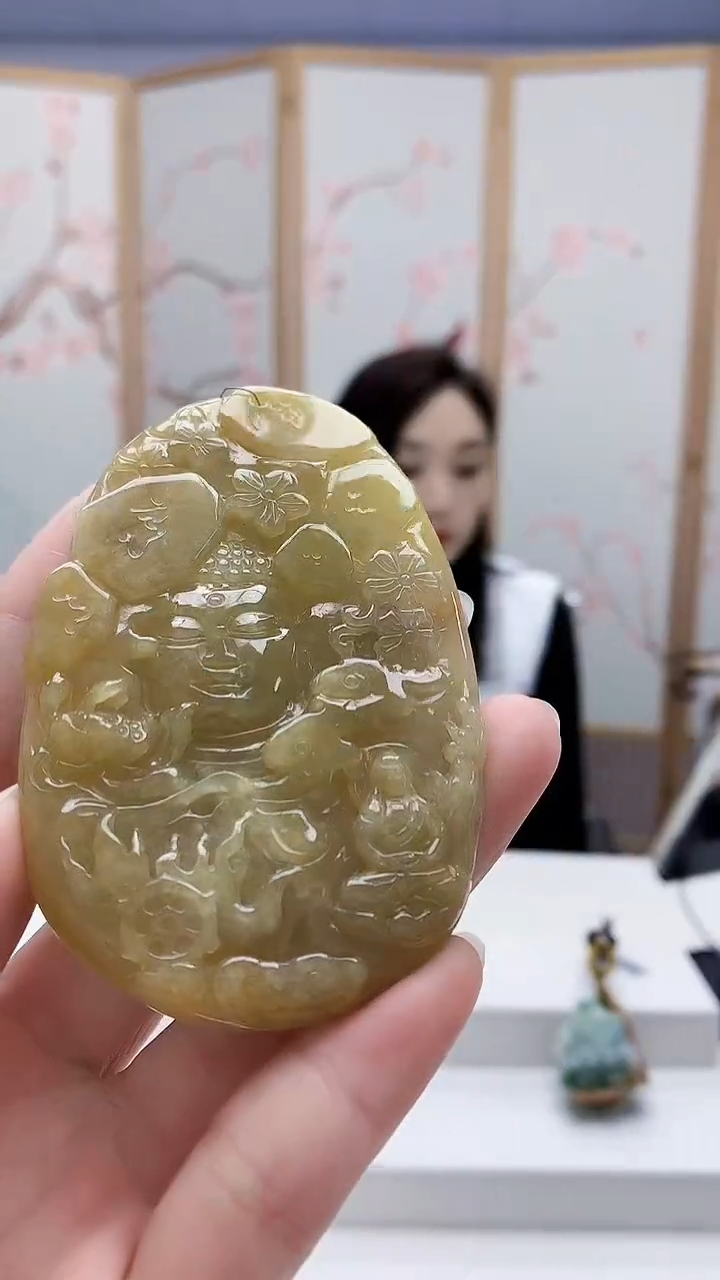 未镶嵌定制翡翠5160ry-毛货挂件74