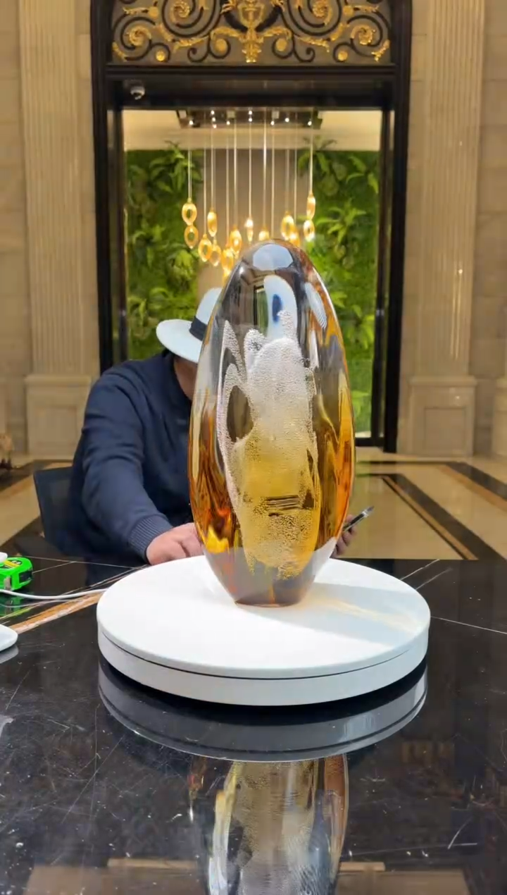 【闪购商品】摆件月虹琉璃艺术摆件D23