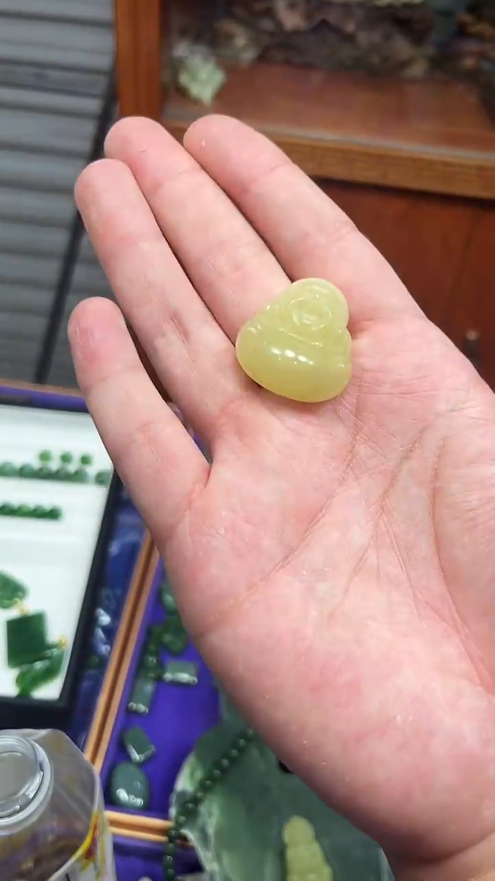 【闪购商品】和田玉佛公未镶嵌黄口佛公