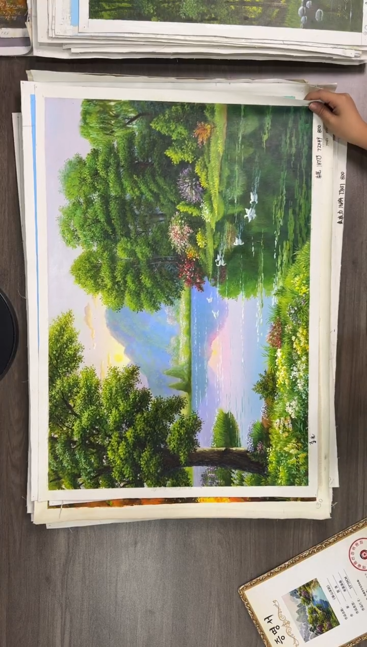 油画【108号】约50*70cm丨朝鲜原创纯手绘孤品油画丨顺丰包邮