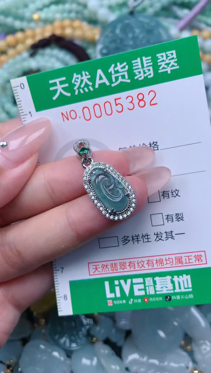 翡翠未镶嵌颈饰.0005382