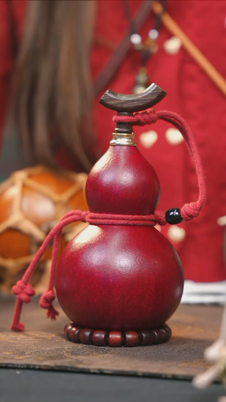 【闪购商品】WD164大漆酒葫芦不包手串及旋转底座