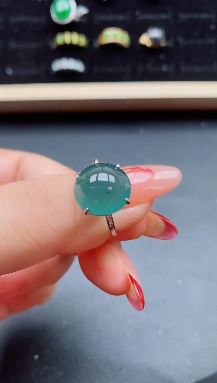 【闪购商品】翡翠戒指银S925镶嵌321321