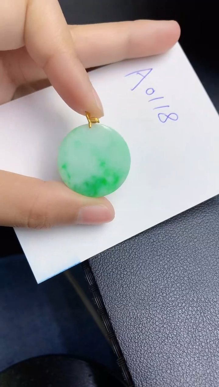 【闪购商品】翡翠颈饰18K金镶嵌00000000000