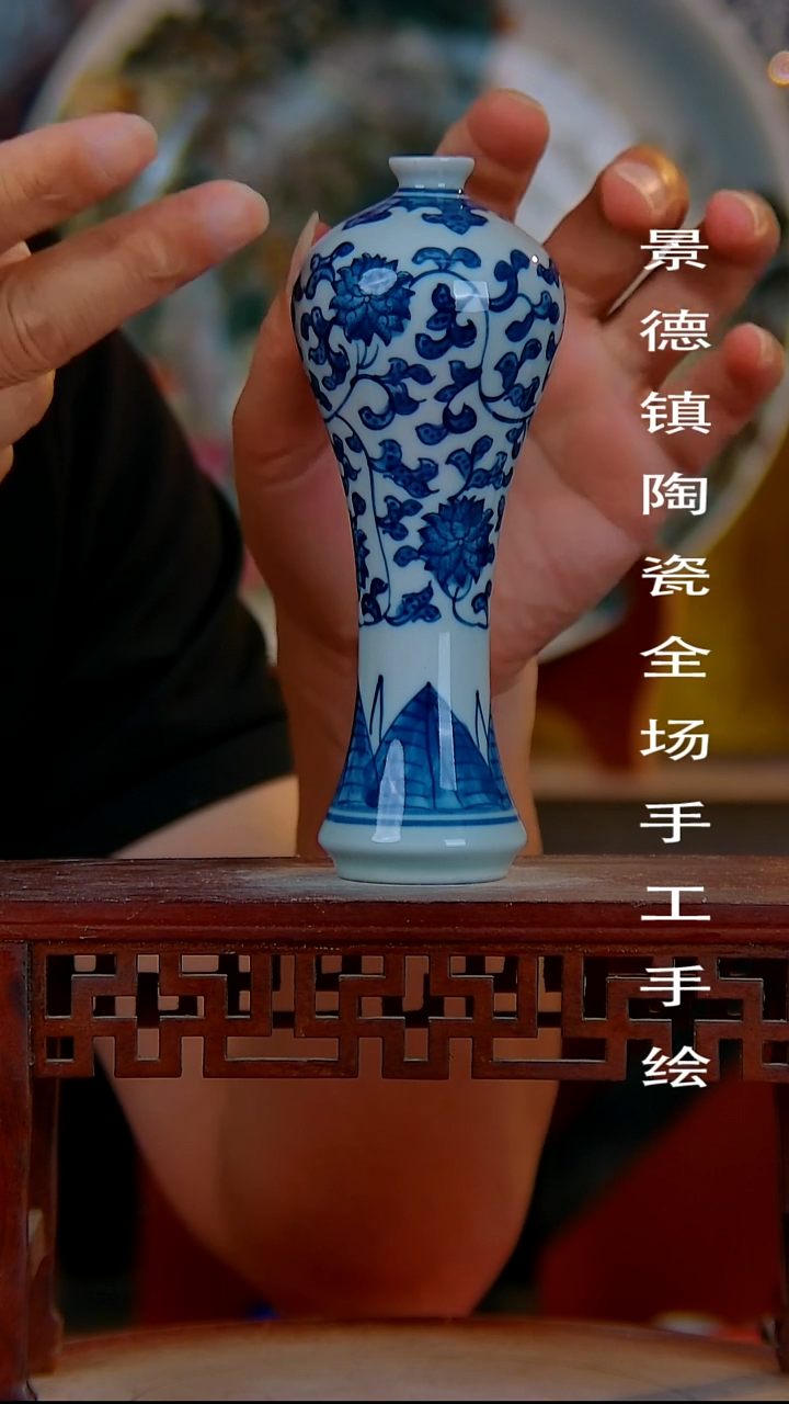 摆件手景德镇陶瓷 全场手工绘