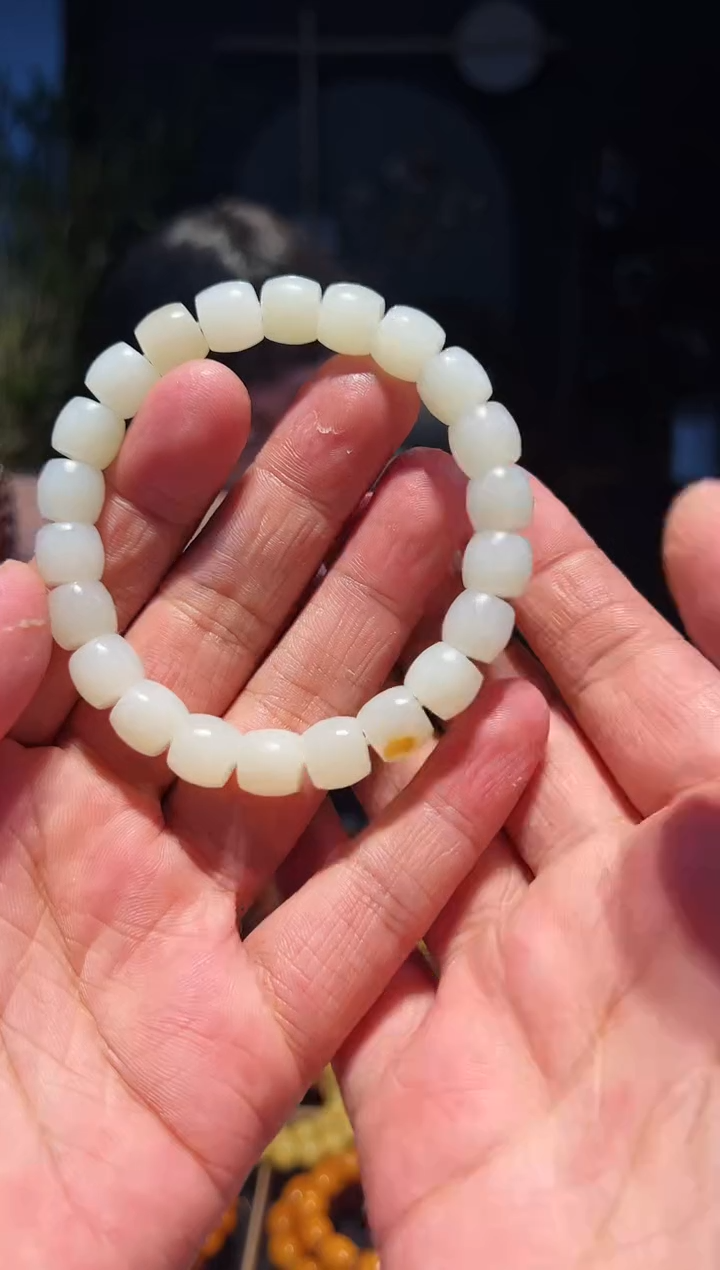 手串未镶嵌和田玉10+直切