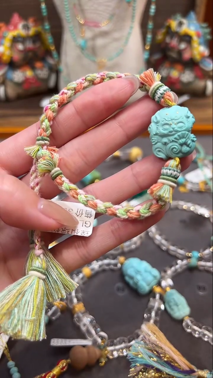 未镶嵌绿松石手链绿松石手链