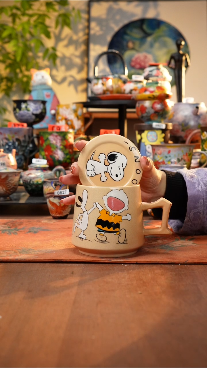 瓷片景德镇手工手绘1171