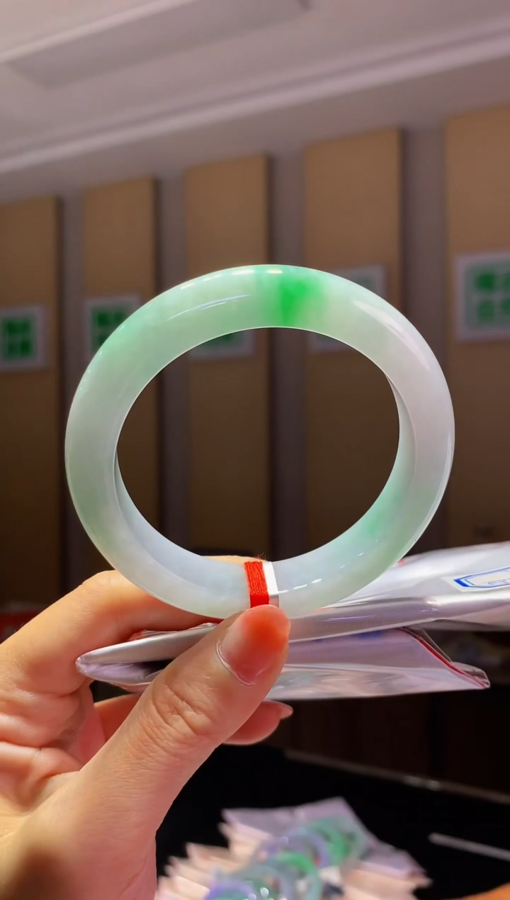 未镶嵌手镯翡翠-Q103 圈口58.1