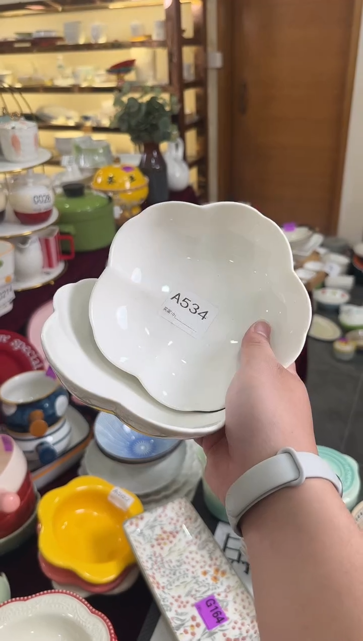 摆件陶A534-2个 陶瓷餐具库存微瑕