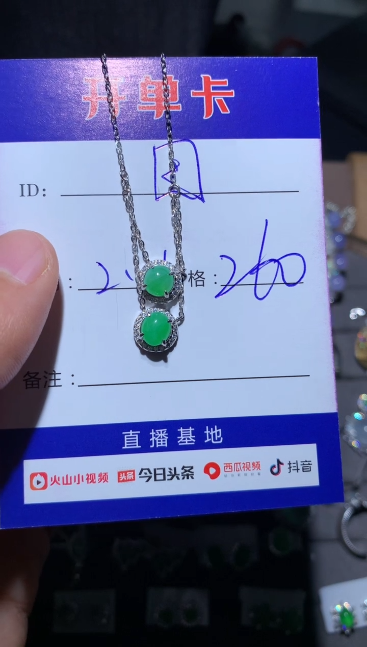 【闪购商品】翡翠颈饰银S925镶嵌 定向 莫莫你团姐