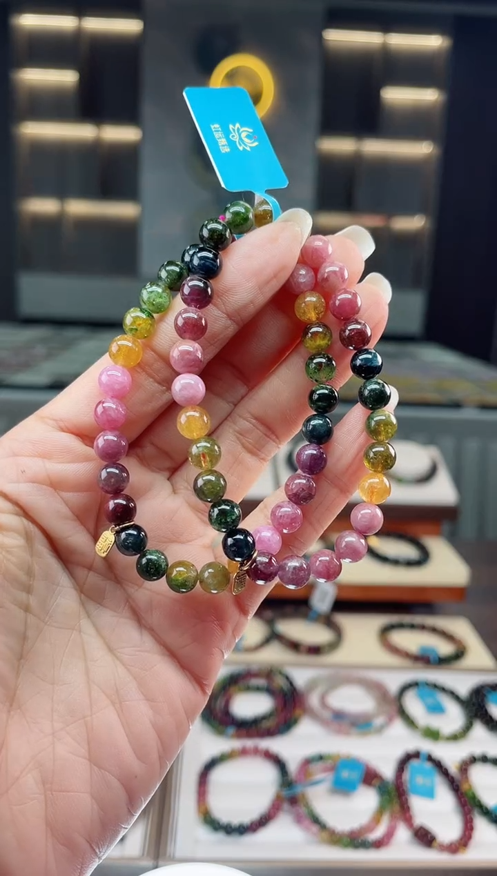 【闪购商品】碧玺单圈手串未镶嵌（多样性发一条）Q