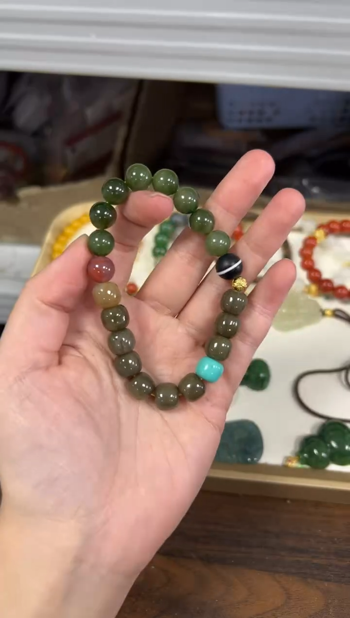 项链未镶嵌和田玉孤品和田玉设计款手串[269]