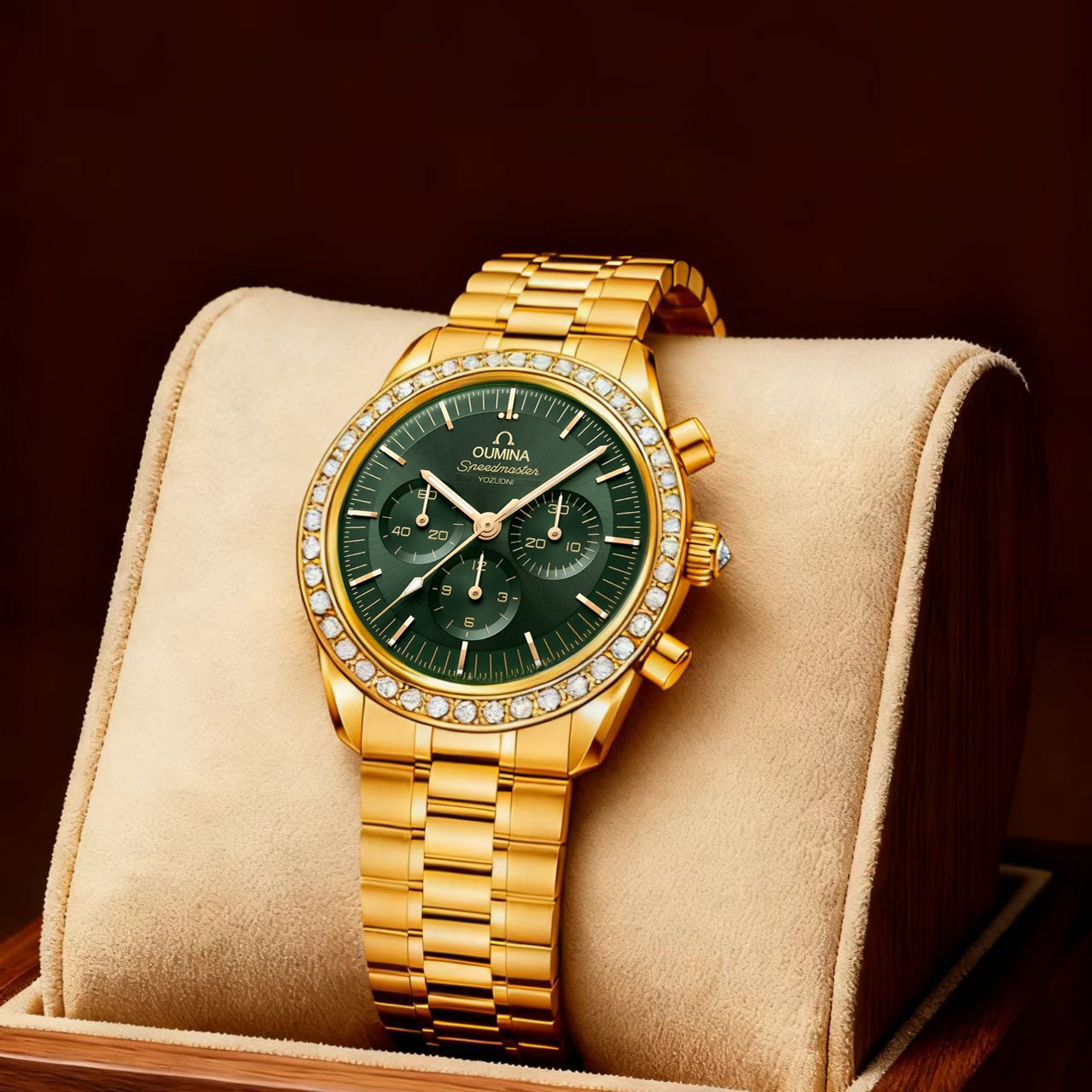 全新ORA6094超霸绿金/全自动机械男士腕表-gj