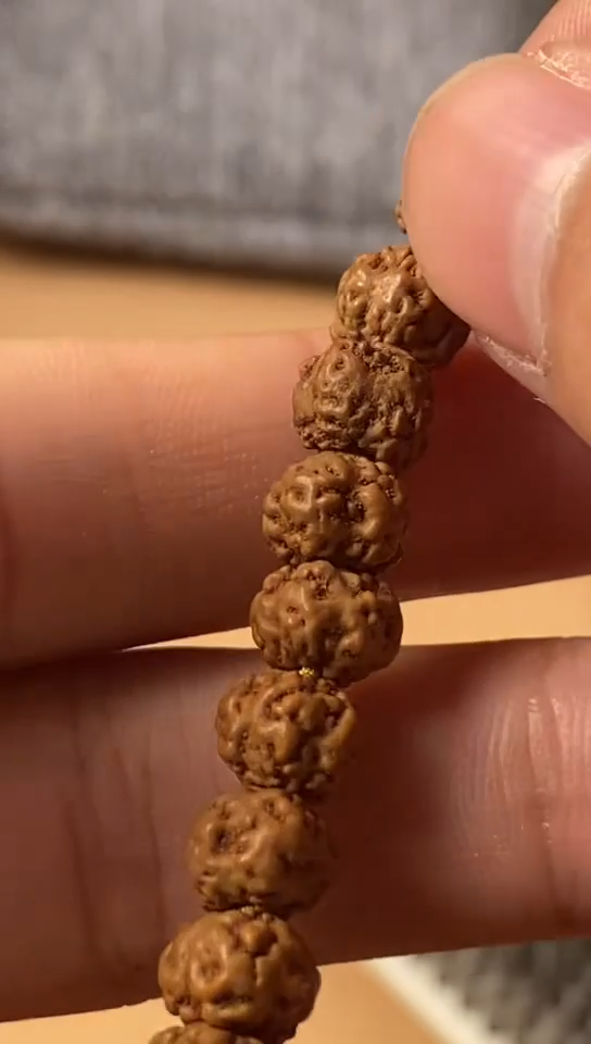 【闪购商品】金刚菩提手串635红皮一级六瓣+钢丝刷