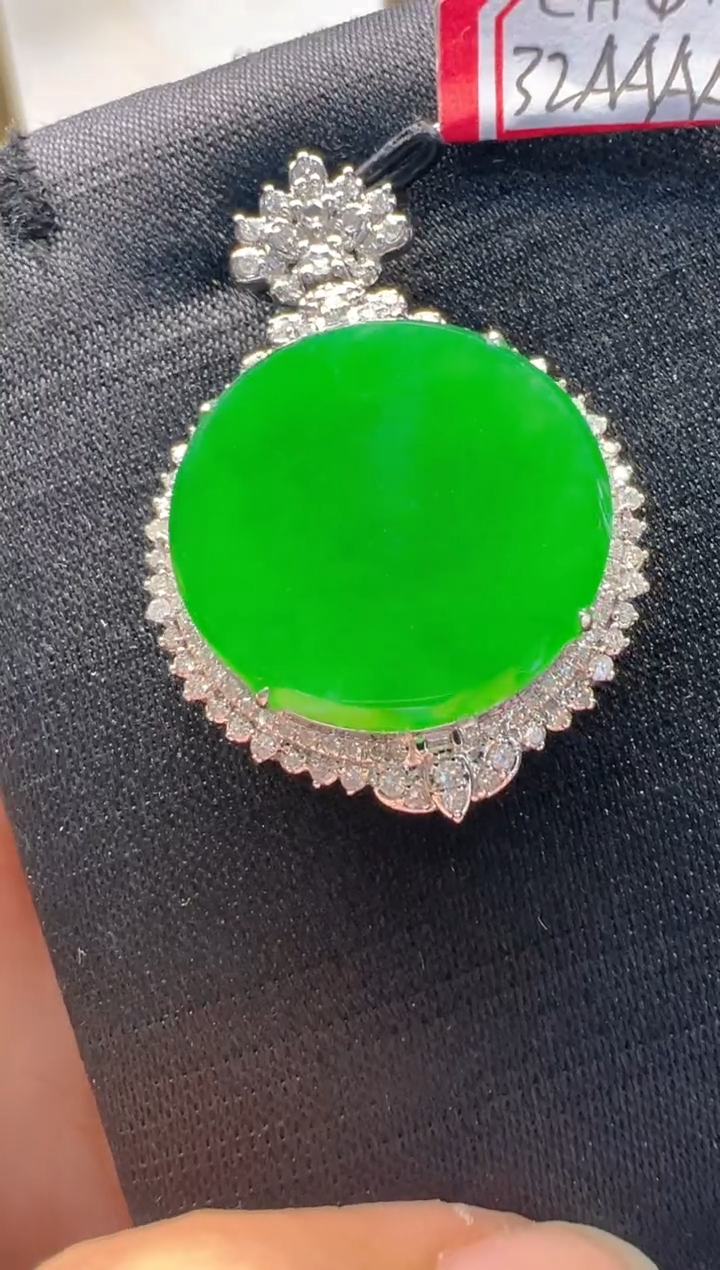 【闪购商品】翡翠18K金镶嵌吊坠(不含链)多样性团购发一件