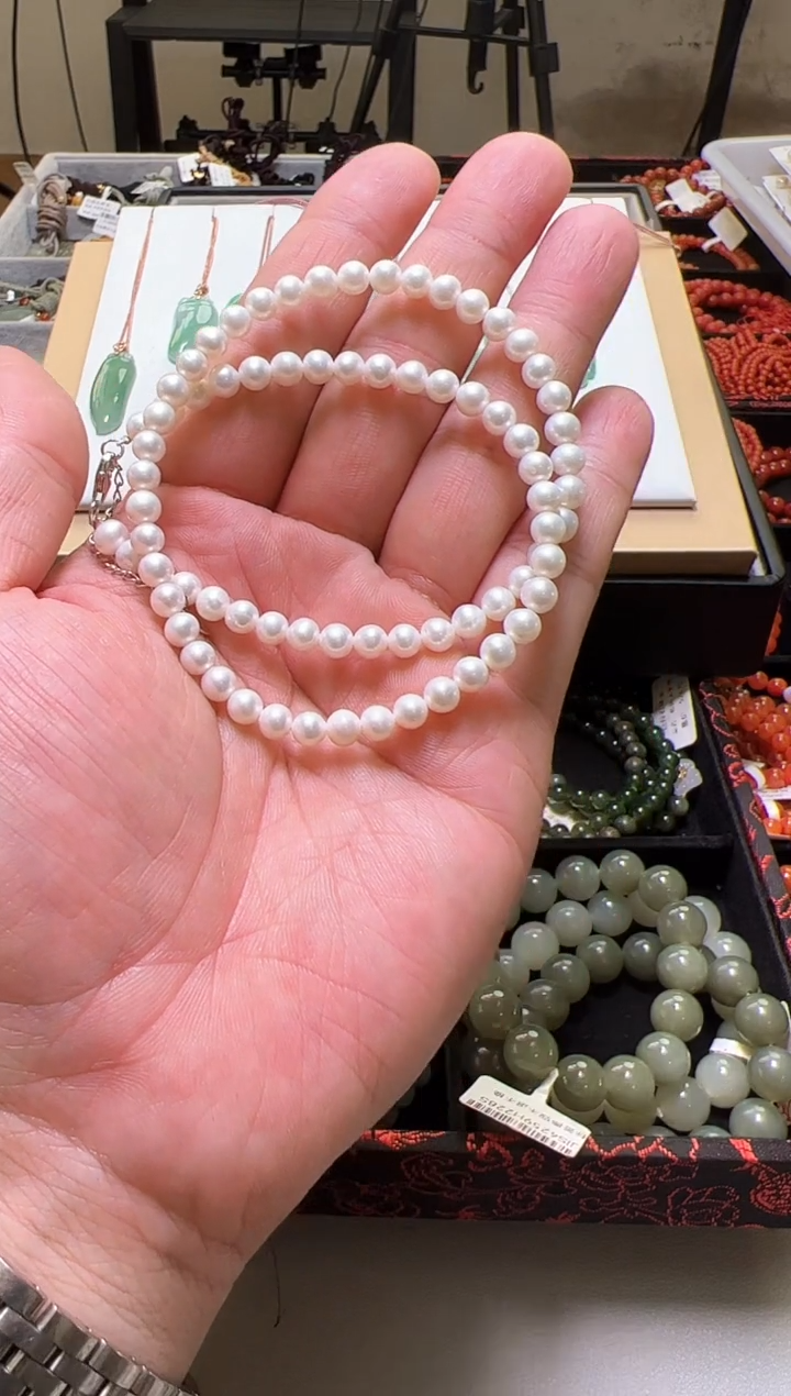 【闪购商品】淡水珍珠颈饰未镶嵌淡水珍珠锁骨链