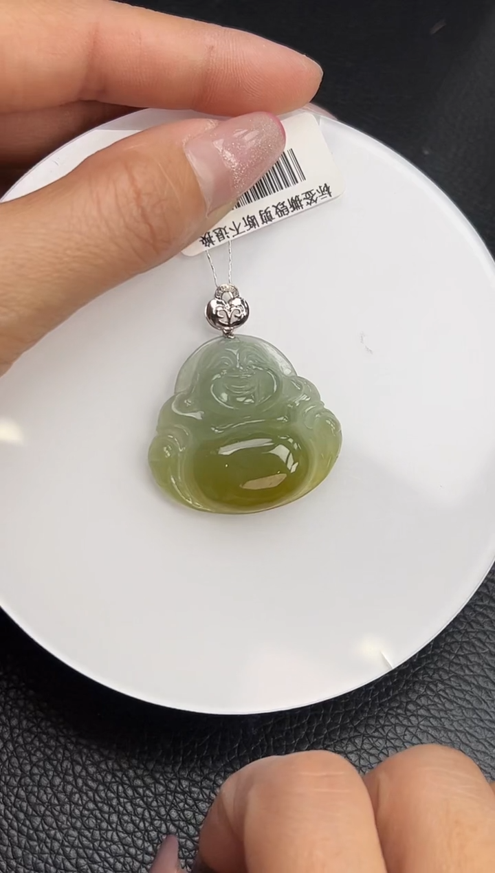 【闪购商品】翡翠颈饰18K金镶嵌YM897-5 佛公
