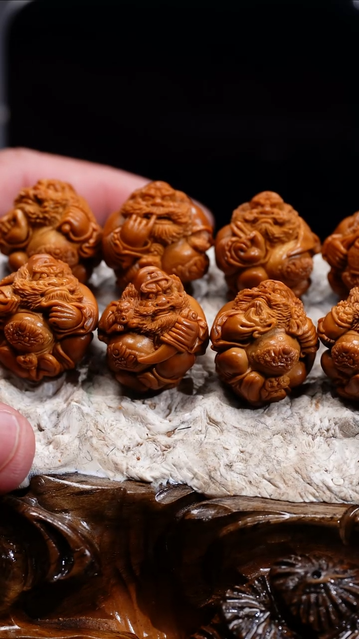 手串/手链橄榄核?**?苏工核雕