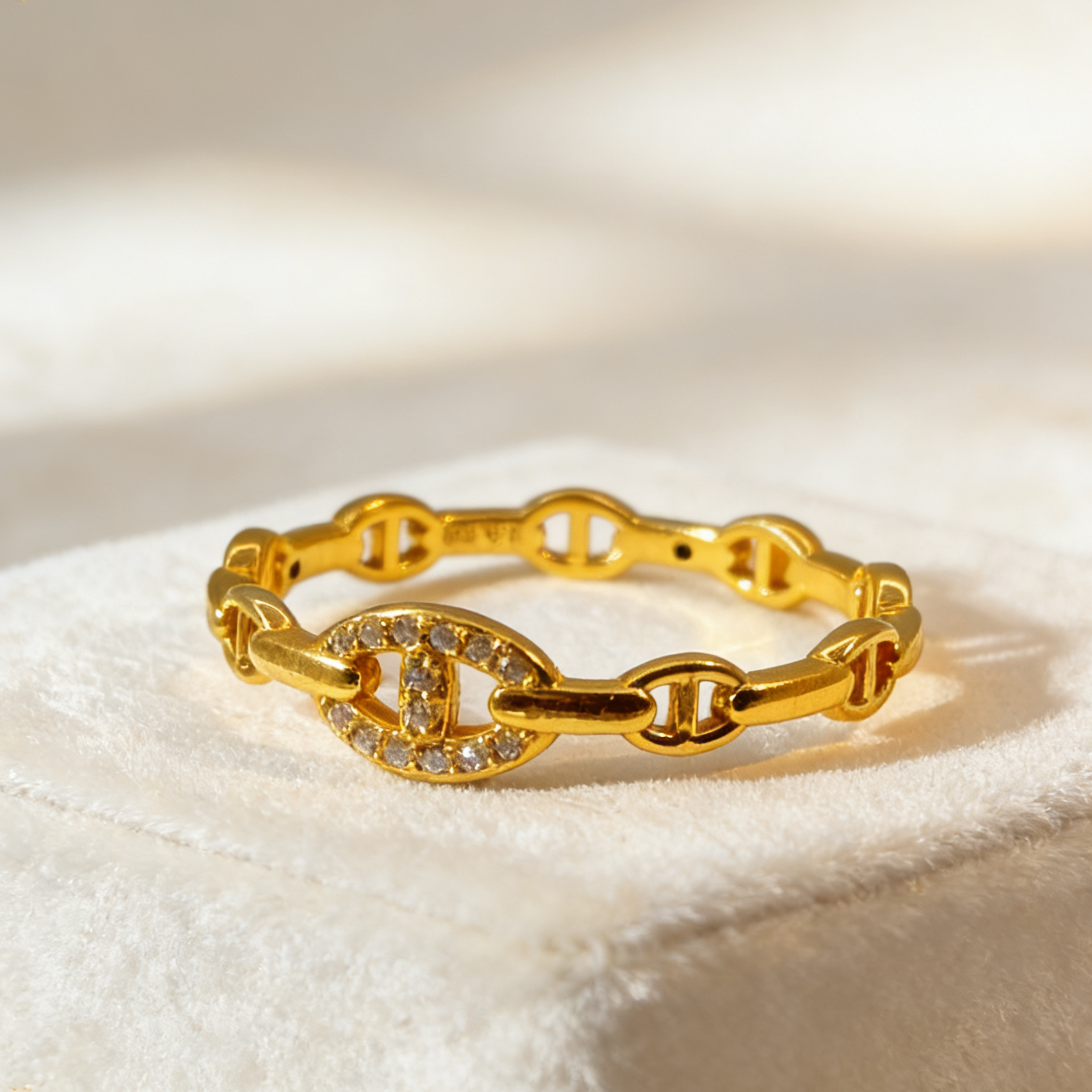 【婷婷专享】足金999 大猪鼻子戒指 6D工艺 双旦年终大促