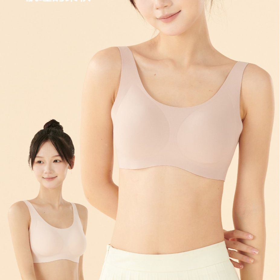 简约风背心式文胸大胸吊带内衣小胸女士舒适506