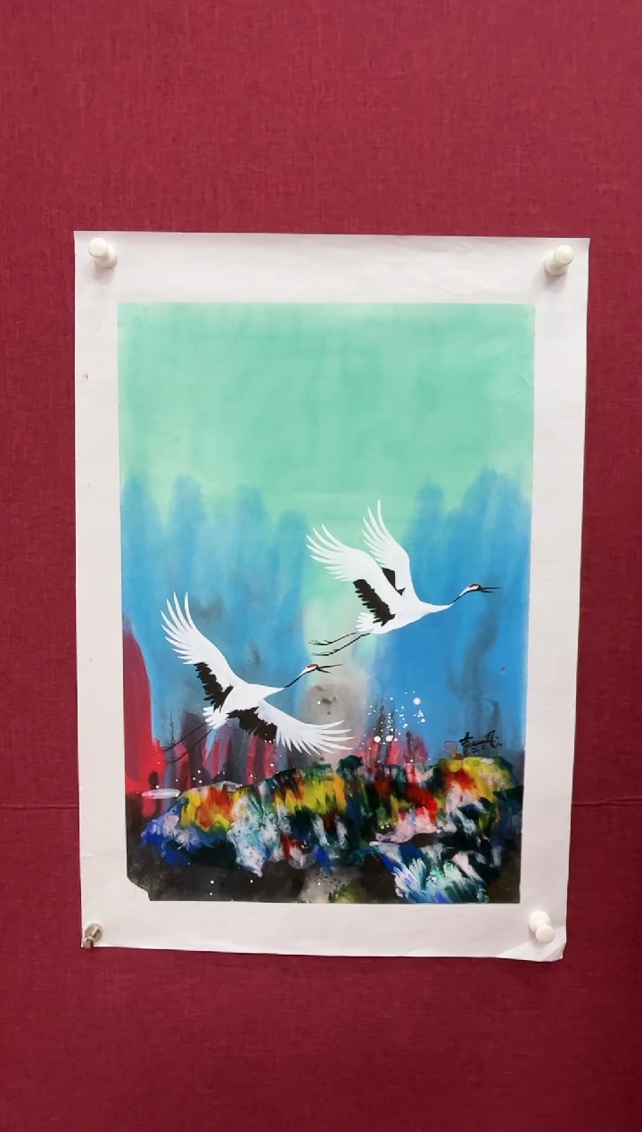 【闪购商品】绘画赵燮-2.7平尺-仙鹤-纸片