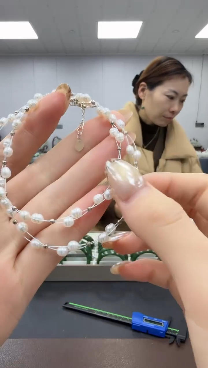 未镶嵌项链淡水珍珠多样性发其一zj