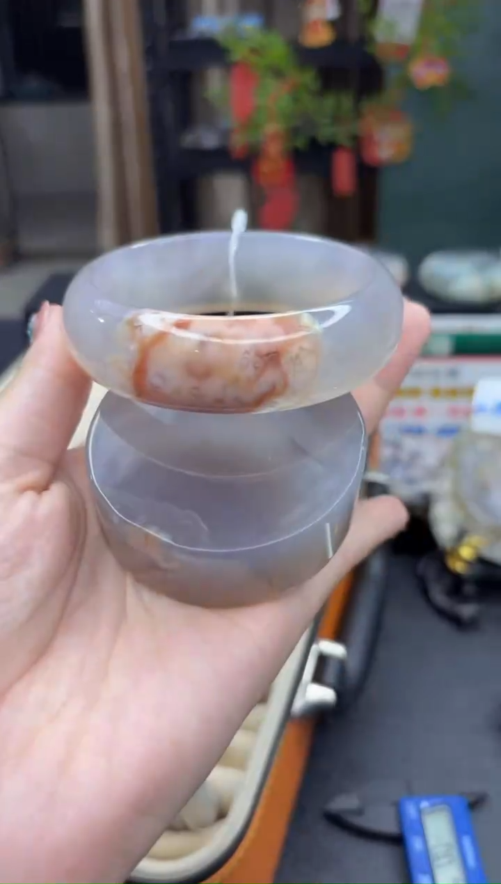 【闪购商品】石英质玉手镯未镶嵌611（63圈赠送镯心）