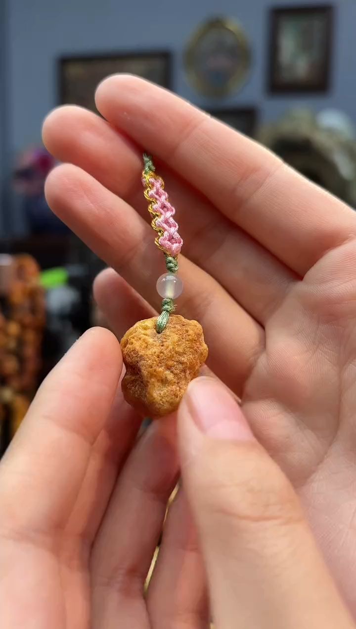 琥珀颈饰未镶嵌手机挂