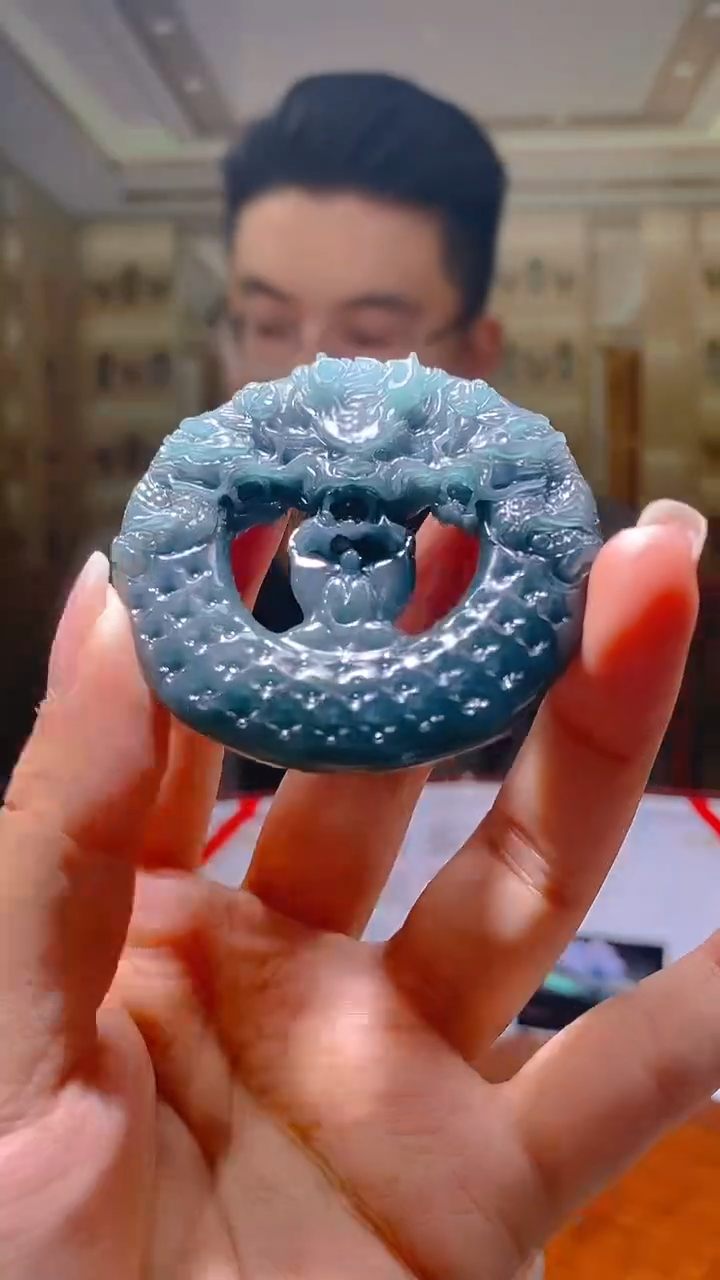 未镶嵌定制翡翠KK翡翠毛货吊坠-21