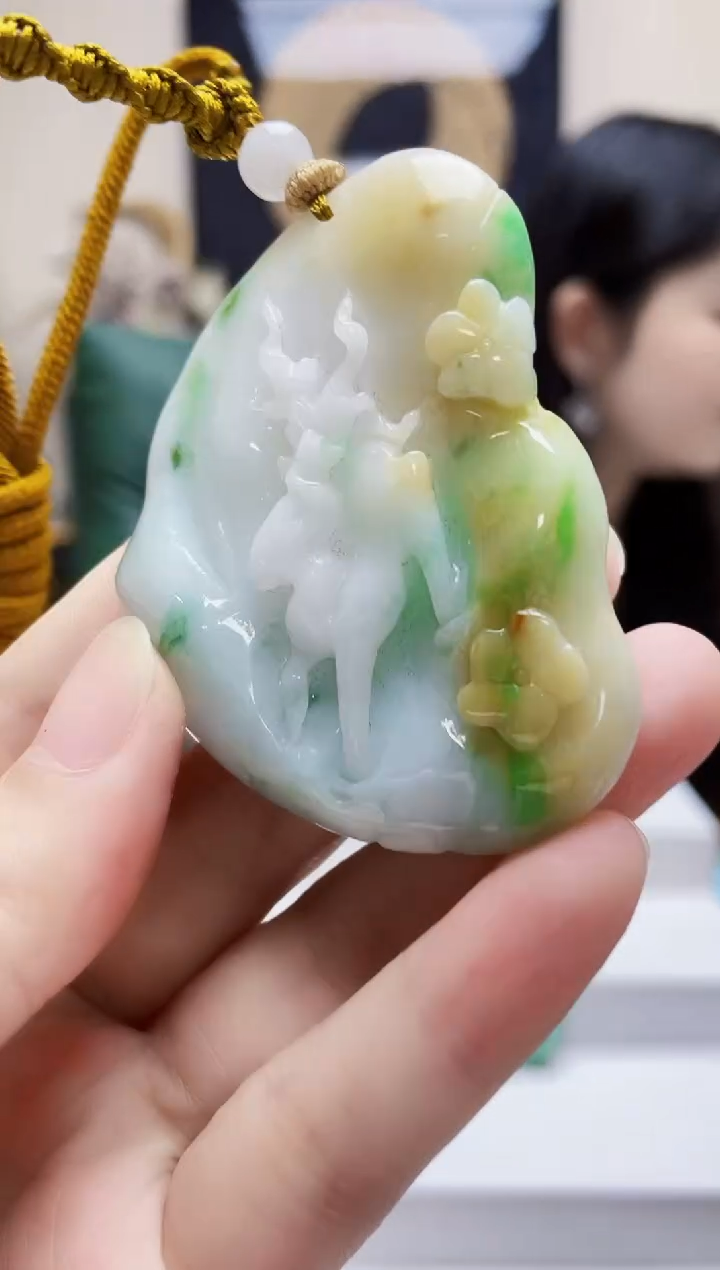 未镶嵌定制翡翠吊坠105