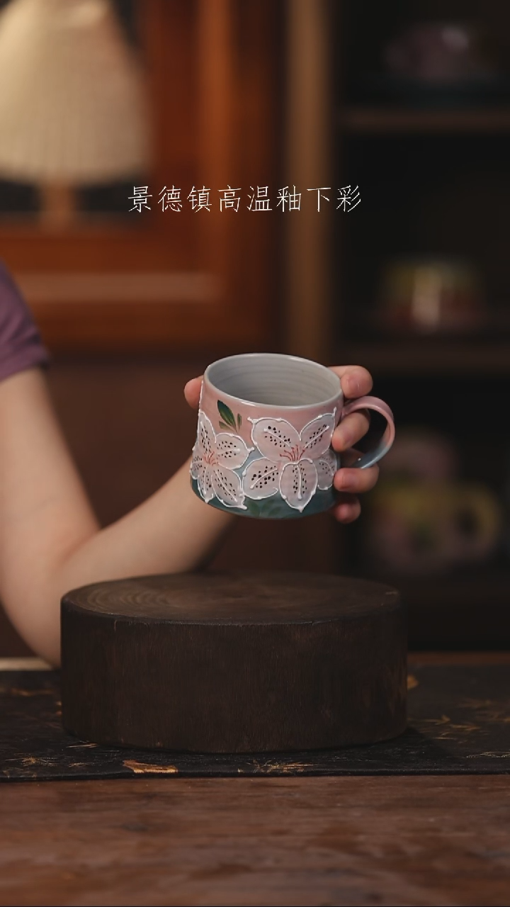 陶瓷景德镇高温釉下手绘陶瓷475