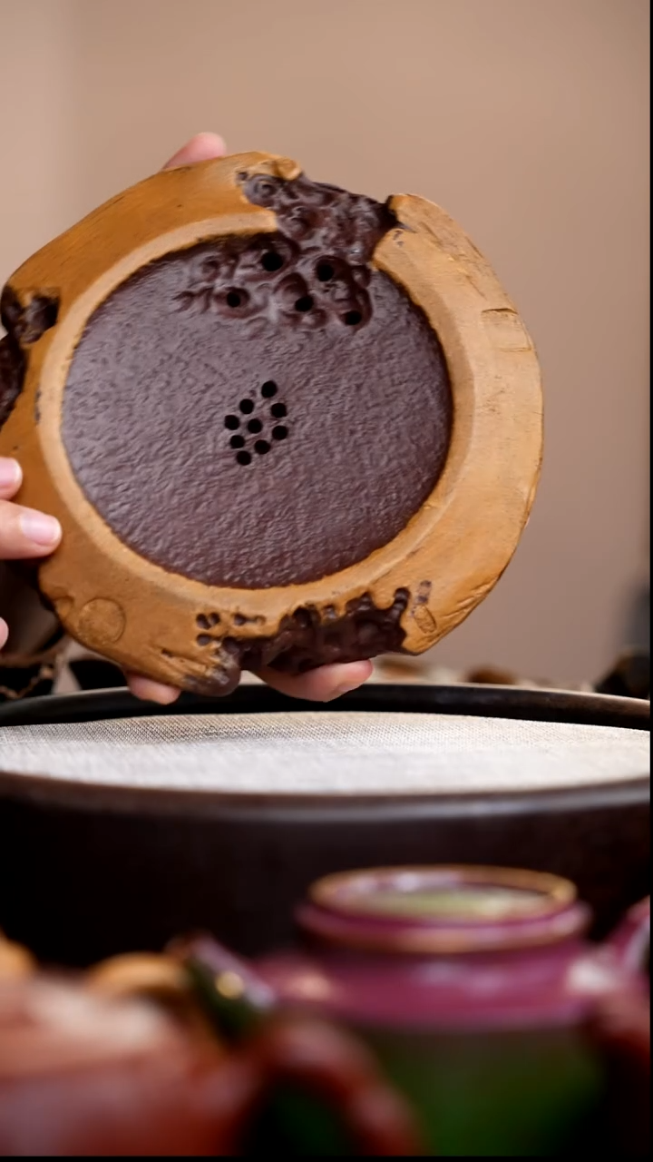 茶壶紫砂紫泥段泥礁石储水壶承