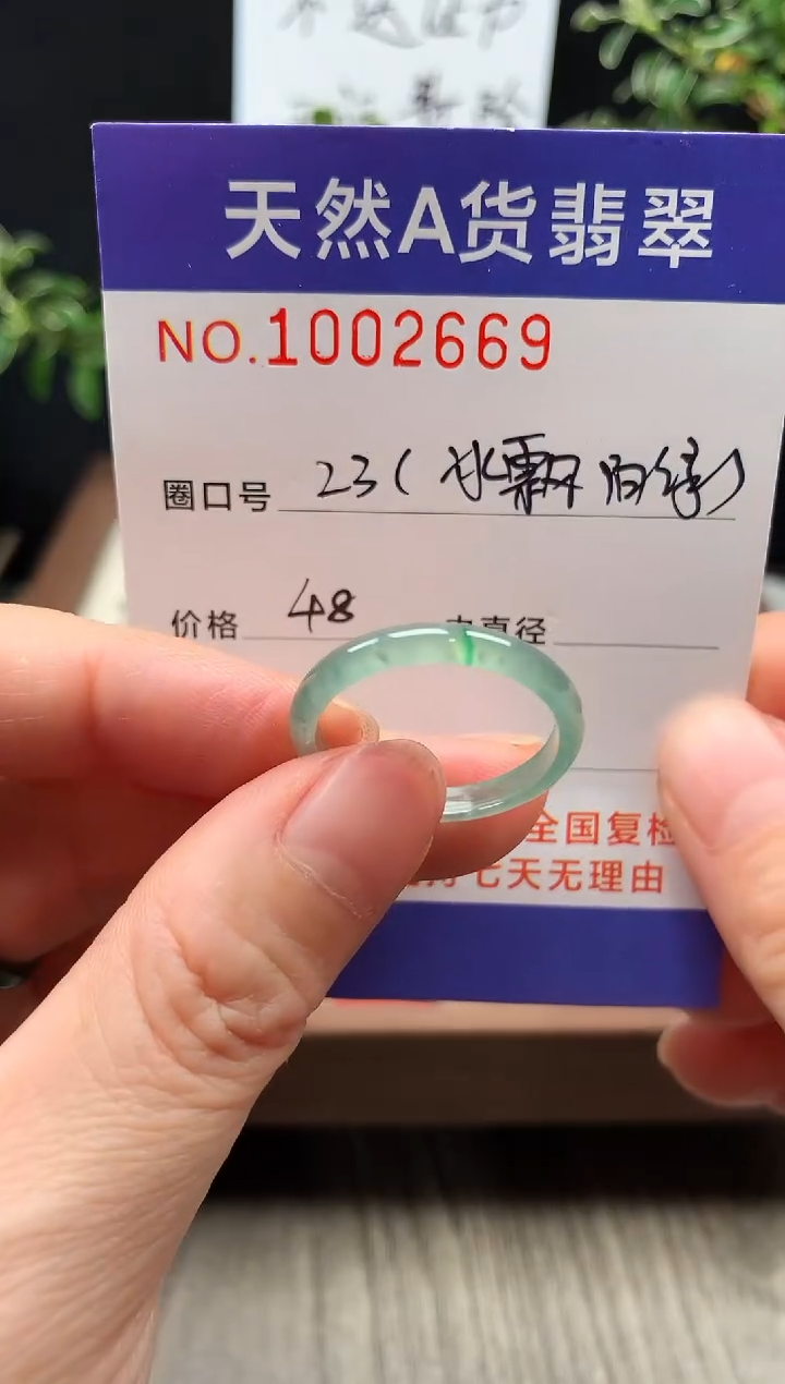未镶嵌戒指翡翠23#