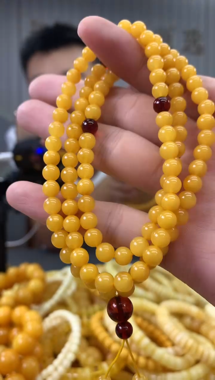 未镶嵌蜜蜡裸石链子多样性发其一