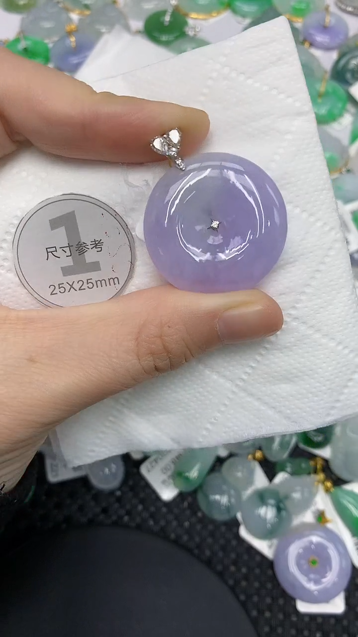 颈饰18K金镶嵌翡翠11111111