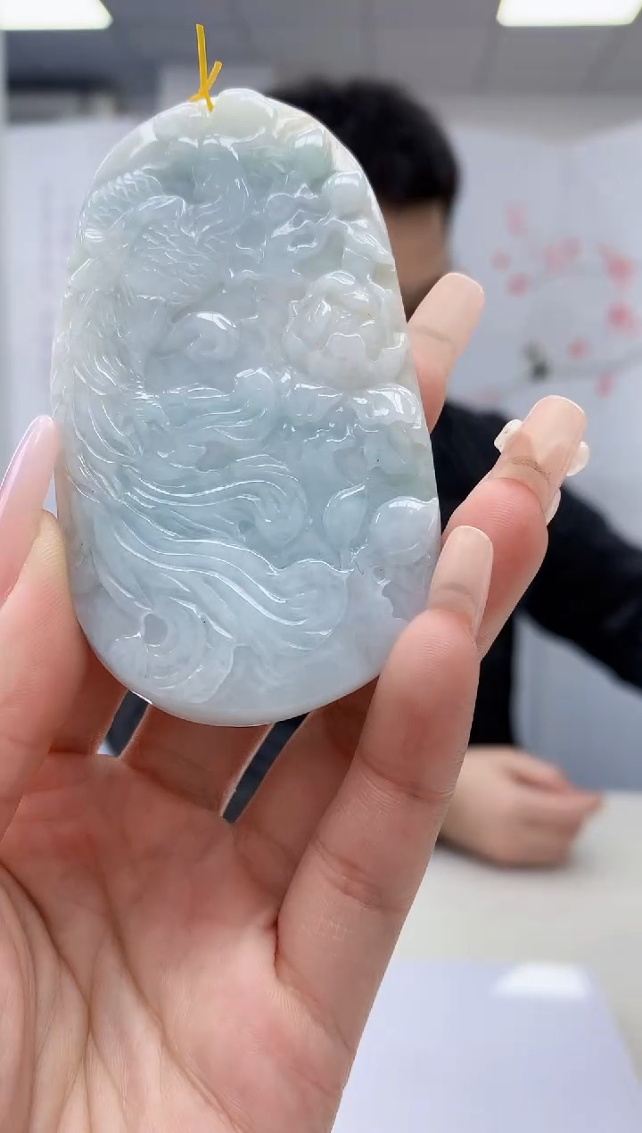 【闪购商品】定制翡翠未镶嵌5153lr-毛货挂件71