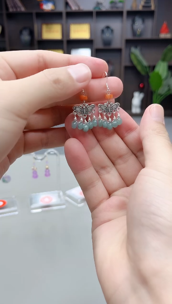 未镶嵌翡翠耳饰707000