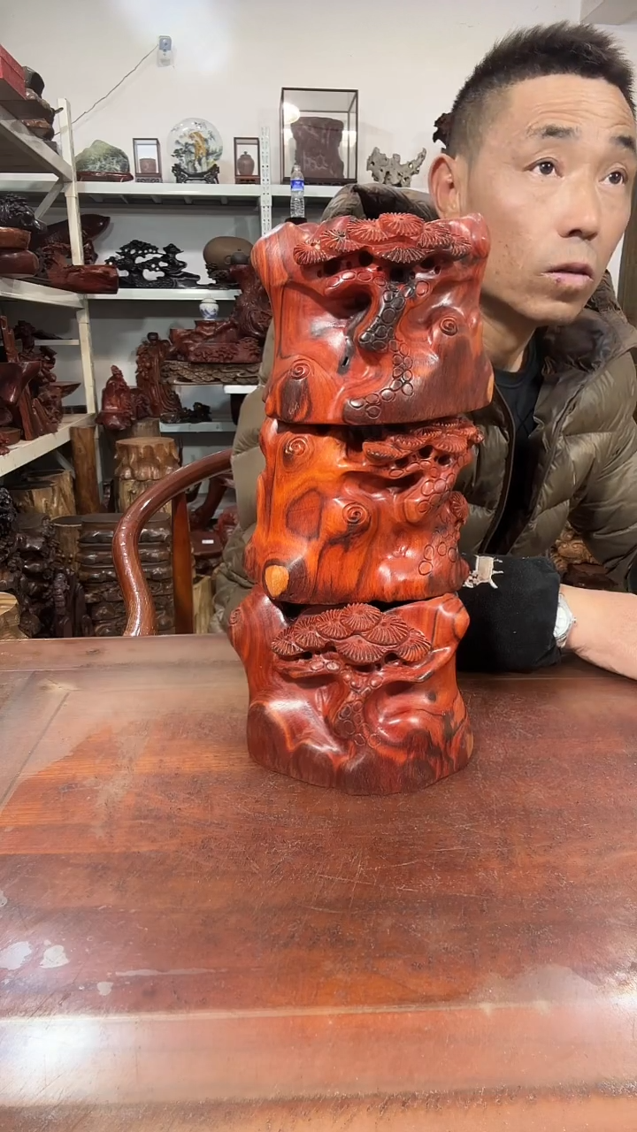 木衷*堂红木随形创意底座yyds