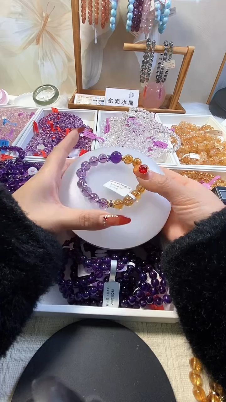 【闪购商品】水晶手链未镶嵌黄塔晶设计款手串