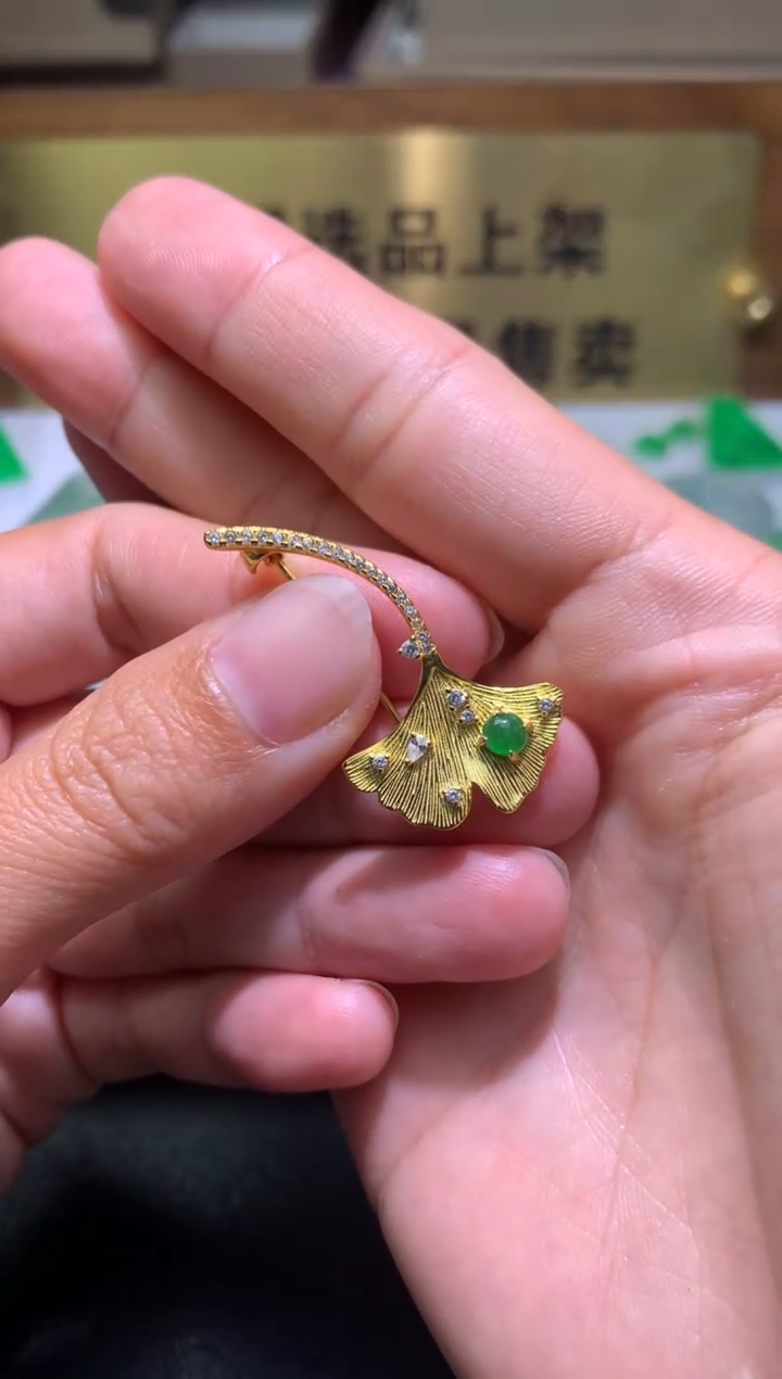 【闪购商品】翡翠颈饰银S925镶嵌净货