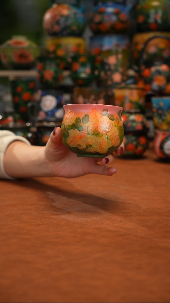 陶瓷油画手绘釉下彩